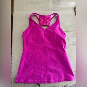 athleta pink sports bra tank size small new without tags